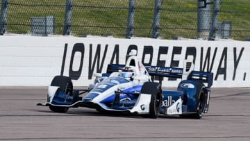July 10, 2016: Driver Max Chilton (8) during the Verizon Indycar Series: Iowa Corn 300 at Iowa Speedway, Newton, IA.