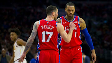 J.J. Redick, Mike Scott | Philadelphia 76ers (Photo by Mitchell Leff/Getty Images)