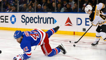 New York Rangers defenseman Brendan Smith . Mandatory Credit: Noah K. Murray-USA TODAY Sports