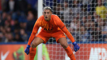 LONDON, ENGLAND - AUGUST 04: Pierluigi Gollini of Tottenham Hotspur during the Pre Season Friendly match between Chelsea and Tottenham Hotspur at Stamford Bridge on August 04, 2021 in London, England. (Photo by Catherine Ivill/Getty Images)