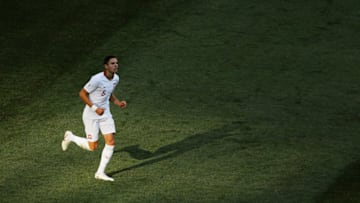 VOLGOGRAD, RUSSIA - JUNE 28: Jan Bednarek of Poland during the 2018 FIFA World Cup Russia group H match between Japan and Poland at Volgograd Arena on June 28, 2018 in Volgograd, Russia. (Photo by Richard Heathcote/Getty Images)