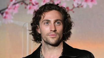 KYOTO, JAPAN - AUGUST 23: Aaron Taylor-Johnson attends the 'Bullet Train' stage greeting at Toho Cinemas Kyoto on August 23, 2022 in Kyoto, Japan. (Photo by Jun Sato/WireImage)