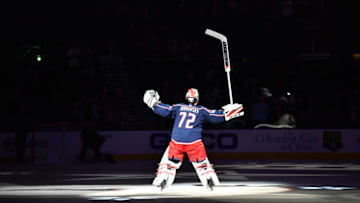 COLUMBUS, OH - OCTOBER 25: Goaltender Sergei Bobrovsky