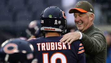 CHICAGO, IL - NOVEMBER 12: Quarterback Mitchell Trubisky