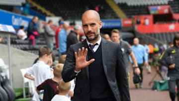 SWANSEA, WALES - SEPTEMBER 24: Josep Guardiola, Manager of Manchester City arrives at the stadium prior to kick off during the Premier League match between Swansea City and Manchester City at the Liberty Stadium on September 24, 2016 in Swansea, Wales. (Photo by Stu Forster/Getty Images)