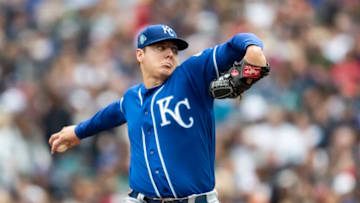 SEATTLE, WA - JULY 1: Starter Brad Keller #56 of the Kansas City Royals delivers a pitch during a game against the Seattle Mariners at Safeco Field on July 1, 2018 in Seattle, Washington. The Mariners won the game 1-0. (Photo by Stephen Brashear/Getty Images)