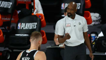 Head coach Jacque Vaughn of the Brooklyn Nets (Photo by Kim Klement-Pool/Getty Images)
