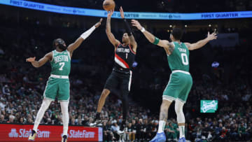 A proposed trade from NBA Analysis Network would send the Boston Celtics a $77 million 24-year-old for a pair of guards and draft picks Mandatory Credit: Soobum Im-USA TODAY Sports
