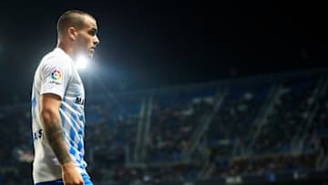 MALAGA, SPAIN - DECEMBER 09: Sandro Ramirez of Malaga CF looks on during La Liga match between Malaga CF and Granada CF at La Rosaleda Stadium December 9, 2016 in Malaga, Spain. (Photo by Aitor Alcalde Colomer/Getty Images)