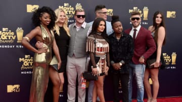 SANTA MONICA, CA - JUNE 16: Floribama Shore cast members attend the 2018 MTV Movie And TV Awards at Barker Hangar on June 16, 2018 in Santa Monica, California. (Photo by Alberto E. Rodriguez/Getty Images for MTV)