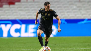 Robert Lewandowski in action for Bayern Munich. (Photo by Carlos Rodrigues/Getty Images)
