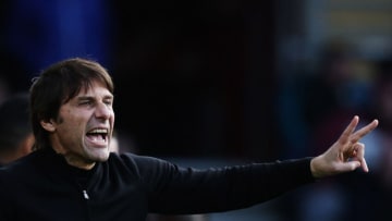 Antonio Conte reacts during the match between Southampton and Tottenham Hotspur at St Mary's Stadium in Southampton, southern England on March 18, 2023. (Photo by ADRIAN DENNIS/AFP via Getty Images)