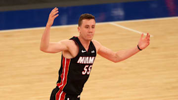 How would Duncan Robinson of the Miami Heat fit with the Denver Nuggets? (Photo by Mike Stobe/Getty Images)
