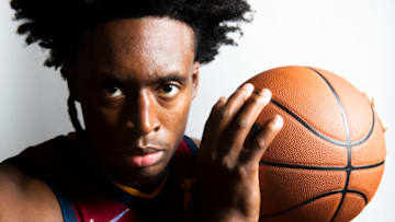 Sep 27, 2021; Independence, OH, USA; Cleveland Cavaliers guard Collin Sexton (2) during media day at Cleveland Clinic Courts. Mandatory Credit: Ken Blaze-USA TODAY Sports