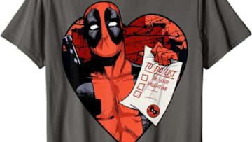 Discover Marvel's Deadpool Valentine's Day T-shirt on Amazon.