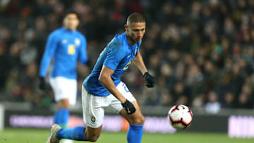 MILTON KEYNES, ENGLAND - NOVEMBER 20: Richarlison of Brazil in action during the International Friendly match between Brazil and Cameroon at Stadium mk on November 20, 2018 in Milton Keynes, England. (Photo by Pete Norton/Getty Images)