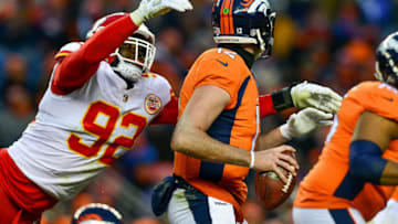 DENVER, CO - DECEMBER 31: Linebacker Tanoh Kpassagnon