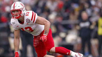 WEST LAFAYETTE, IN - NOVEMBER 02: JoJo Domann #13 of the Nebraska Cornhuskers is seen during the game against the Purdue Boilermakers at Ross-Ade Stadium on November 2, 2019 in West Lafayette, Indiana. (Photo by Michael Hickey/Getty Images)