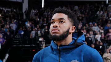 SACRAMENTO, CA - DECEMBER 12: Karl-Anthony Towns #32 of the Minnesota Timberwolves. Copyright 2018 NBAE (Photo by Rocky Widner/NBAE via Getty Images)
