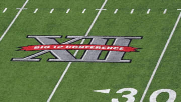 Sep 2, 2012; Waco, TX, USA; A general view of the Big 12 logo at Floyd Casey Stadium before the game between the Baylor Bears and the Southern Methodist Mustangs. Mandatory Credit: Jerome Miron-USA TODAY Sports