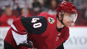 GLENDALE, ARIZONA - MARCH 14: Michael Grabner #40 of the Arizona Coyotes during the second period of the NHL game against the Anaheim Ducks at Gila River Arena on March 14, 2019 in Glendale, Arizona. (Photo by Christian Petersen/Getty Images)