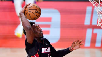 Bam Adebayo #13 of the Miami Heat dunks the ball during the third quarter against the Los Angeles Lakers in Game Six of the 2020 NBA Finals(Photo by Douglas P. DeFelice/Getty Images)