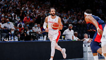 Ricky Rubio of Spain. (Photo by Catherine Steenkeste/Getty Images)