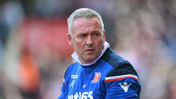 STOKE ON TRENT, ENGLAND - APRIL 22: Paul Lambert, Manager of Stoke City looks on during the Premier League match between Stoke City and Burnley at Bet365 Stadium on April 22, 2018 in Stoke on Trent, England. (Photo by Gareth Copley/Getty Images)