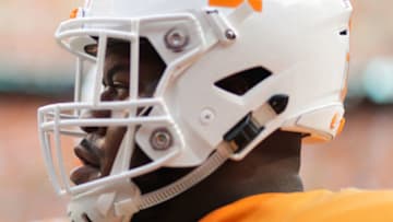 KNOXVILLE, TN - SEPTEMBER 22: Offensive lineman Trey Smith #73 of the Tennessee Volunteers warming up before the game between the Florida Gators and Tennessee Volunteers at Neyland Stadium on September 22, 2018 in Knoxville, Tennessee. Florida won the game 47-21. (Photo by Donald Page/Getty Images)