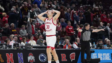 Nebraska basketball guard Keisei Tominaga (30) reacts after missing a shot at the end of the game against the Minnesota Golden Gophers at United Center. ( David Banks-USA TODAY Sports)