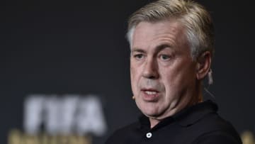 Real Madrid, Carlo Ancelotti (Photo credit should read FABRICE COFFRINI/AFP via Getty Images)