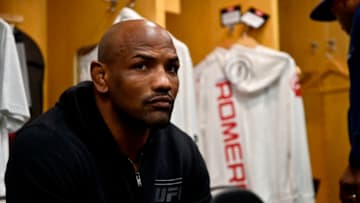 CHICAGO, ILLINOIS - JUNE 09: Yoel Romero of Cuba rests backstage during the UFC 225 event at the United Center on June 9, 2018 in Chicago, Illinois. (Photo by Mike Roach/Zuffa LLC/Zuffa LLC via Getty Images)