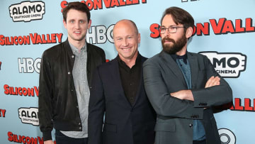 AUSTIN, TEXAS - APRIL 18: (L - R) Zach Woods, Mike Judge and Martin Starr attend the premiere of HBO's 'Silicon Valley' 4th season at the Alamo Drafthouse South Lamar on April 18, 2017 in Austin, Texas. (Photo by Gary Miller/Getty Images)