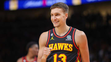 Atlanta Hawks, Bogdan Bogdanovic. Mandatory Credit: Brett Davis-USA TODAY Sports