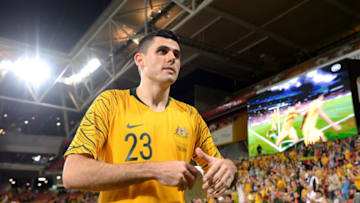 BRISBANE, AUSTRALIA - NOVEMBER 17: Tom Rogic of Australia after the International Friendly match between the Australian Socceroos and Korea Republic at Suncorp Stadium on November 17, 2018 in Brisbane, Australia. (Photo by Albert Perez/Getty Images)