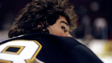 18 Jan 1999: Jaromir Jagr #68 of the Pittsburgh Penguins looks on during the game against the Anaheim Mighty Ducks at the Arrowhead Pond in Anaheim, California. The Ducks defeated the Penguins 5-3. Mandatory Credit: Elsa Hasch /Allsport
