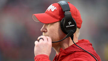 COLLEGE PARK, MD - NOVEMBER 23: Head Coach Scott Frost of the Nebraska Cornhuskers watches the game against the Maryland Terrapins on November 23, 2019 in College Park, Maryland. (Photo by G Fiume/Maryland Terrapins/Getty Images)