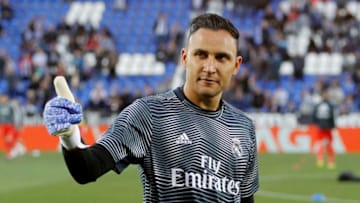 LEGANES, SPAIN - APRIL 15: Keylor Navas of Real Madrid CF gestures during the La Liga match between CD Leganes and Real Madrid CF at Estadio Municipal de Butarque on April 15, 2019 in Leganes, Spain. (Photo by TF-Images/Getty Images)