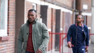 Bulletproof -- "Episode 7" -- Image Number: BLP207_0006.jpg -- Pictured (L-R): Ashley Walters as Ronnie Pike and Noel Clarke as Aaron Bishop -- Photo: © Sky UK Limited