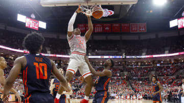 COLUMBUS, OHIO - MARCH 05: E.J. Liddell #32 of the Ohio State Buckeyes dunks the ball in the game against the Illinois Fighting Illini during the first half at Value City Arena on March 05, 2020 in Columbus, Ohio. (Photo by Justin Casterline/Getty Images)
