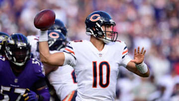 BALTIMORE, MD - OCTOBER 15: Quarterback Mitchell Trubisky