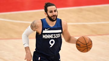 Ricky Rubio of the Minnesota Timberwolves. (Photo by Will Newton/Getty Images)