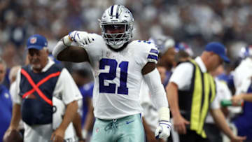 Ezekiel Elliott #21 of the Dallas Cowboys (Photo by Ronald Martinez/Getty Images)