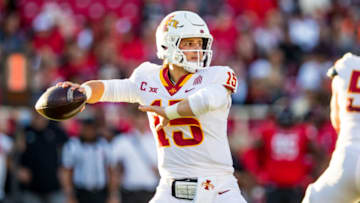 Quarterback Brock Purdy #15 of the Iowa State Cyclones (Photo by John E. Moore III/Getty Images)