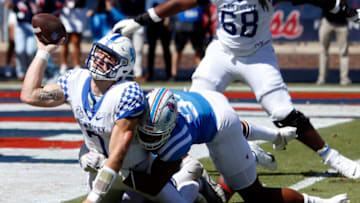 Kentucky Wildcats quarterback Will Levis (Credit: Petre Thomas-USA TODAY Sports)