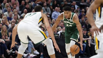 Giannis Antetokounmpo vs Utah Jazz (Chris Nicoll-USA TODAY Sports)