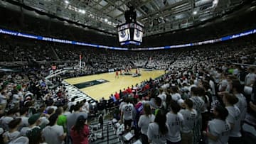 EAST LANSING MI - MARCH 5: The Breslin Center during the game between the Ohio State Buckeyes and the Michigan State Spartans on March 5, 2016 in East Lansing, Michigan. The Spartans defeated the Buckeyes 91-76. (Photo by Leon Halip/Getty Images)