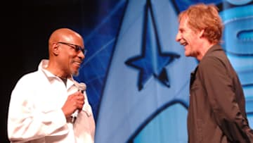 LAS VEGAS, NV - AUGUST 12: Actor Avery Brooks and actor Scott Bakula participate in the 11th Annual Official Star Trek Convention - day 4 held at the Rio Hotel & Casino on August 12, 2012 in Las Vegas, Nevada. (Photo by Albert L. Ortega/Getty Images)