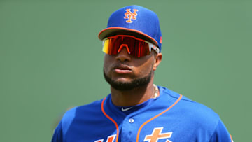 WEST PALM BEACH, FL - MARCH 11: Robinson Cano #24 of the New York Mets during a spring training baseball game against the Houston Astros at Fitteam Ballpark of the Palm Beaches on March 11, 2019 in West Palm Beach, Florida. The Astros defeated the Mets 6-3. (Photo by Rich Schultz/Getty Images)