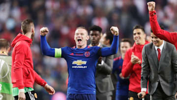 STOCKHOLM, SWEDEN - MAY 24: Wayne Rooney of Manchester United celebrates after the victory during the UEFA Europa League Final between Ajax and Manchester United at Friends Arena on May 24, 2017 in Stockholm, Sweden. (Photo by Nils Petter Nilsson/Getty Images)
